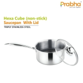 Triply Hexa Cube Saucepan With Lid-18CM / 2.6 Litre