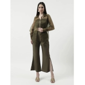 Zima Leto Womens Crop Top With Sheer Stylish Coverup And Matching Pant Set - None