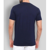 SKYRISE - Navy Blue Cotton Slim Fit Men's T-Shirt ( Pack of 1 ) - None