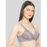 ILRASO - Purple Cotton Blend Lightly Padded Women's T-Shirt Bra ( Pack of 1 ) - None