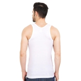 NRG Mens Sleeveless White Cotton Vest ( Pack of 1 RN Vest ) G21 SIZE : 85 CM - M