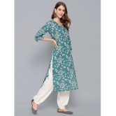 Antaran - Blue Cotton Womens Straight Kurti ( Pack of 1 ) - None