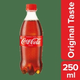 Coca Cola Soft Drink, 250 Ml Bottle