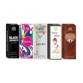 ST.JOHN Cobra BlackCurrent,Desire, Esence Narcotic& MQ Pocket Perfume for Men 10 ml ( Pack of 5 )