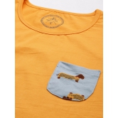 Women Yellow T-shirt & Shorts-M