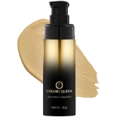 Colors Queen Silky Light Foundation with Dewy Finish 30g, Natural Beige (Shade - 03)