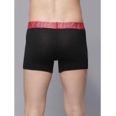 IC4 -  Black Cotton Blend Men's Trunks ( Pack of 2 ) - XL