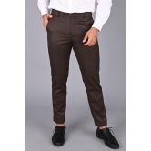 MANCREW - Brown Viscose Slim - Fit Men's Formal Pants ( Pack of 1 ) - None