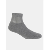 Jockey 7036 Men Compact Cotton Terry Ankle Length Socks - Mid Grey Melange - Grey Melange