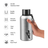 Milton Aura 500 Thermosteel Bottle, 520 ml, Silver | 24 Hours Hot and Cold | Easy to Carry | Rust Proof | Leak Proof | Tea | Coffee | Office| Gym | Home | Kitchen | Hiking | Trekking | Trave