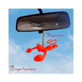 Divya Mantra Combo Of Two Orange Flying Hanuman Car Mirror Hangings DÃ©cor