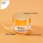 Pilgrim 24k Gold Gel Moisturizer with Hyaluronic Acid & Alpha Arbutin for men & women 50gm | Moisturizer for face | Reduces dark spots | Gives luxurious glow | Non-greasy