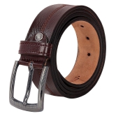 Leather World - Leather Men's Casual Belt ( Pack of 1 ) - None