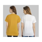 CHOZI - Multi Color Cotton Blend Regular Fit Womens T-Shirt ( Pack of 2 ) - None