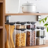 Air-Tight Unbreakable Kitchen Storage Jar - 7pcs Set