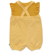 Juscubs Yellow Cotton Dungarees For Baby Girl ( Pack of 2 ) - None