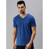 ONN - Indigo Cotton Blend Regular Fit Mens T-Shirt ( Pack of 1 ) - None