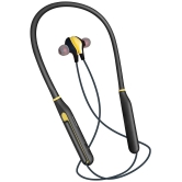 hitage NBT-7586+ 40 HOURS In-the-ear Bluetooth Headset with Upto 30h Talktime Foldable Collapsible - Yellow - Yellow