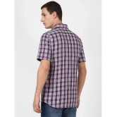 UrbanMark 100% Cotton Regular Fit Checks Half Sleeves Mens Casual Shirt - Navy ( Pack of 1 ) - None