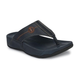 softio - Blue Mens Flip Flops - None