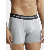 Jockey NY16 Men Cotton Elastane Stretch Solid Trunk - Monument - None