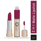 Colors Queen 2 In 1 Long Lasting Matte Lipstick ( Cherry & Glam ) Multi Pack of 2 16 g