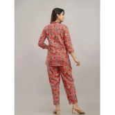 Frionkandy Red Printed Pant Top Set - None