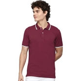 London Hills Men Cotton Regular Fit Half Sleeve Polo Neck T-Shirt