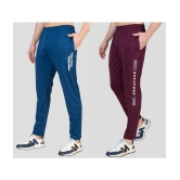 Zeffit - Multicolor Lycra Mens Trackpants ( Pack of 2 ) - None