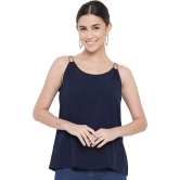 ALL WAYS YOU Women Top Crepe fabric  Blue XS