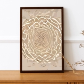 BOHO Inspired Rose Shaped Patterns-Essential (13.5 X 19.5 Inches) / Canvas / Gallery Wrap
