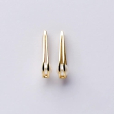 Drop of Pearl Gold 925 Sterling Silver Earrings-Rose Gold