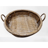 HAND MADE BAMBOO FRUIT OR FLOWER BASKET