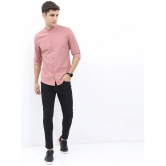 Ketch Polyester Slim Fit Solids Full Sleeves Mens Casual Shirt - Pink ( Pack of 1 ) - None