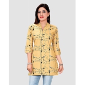 Meher Impex - Mustard Cotton Blend Womens Tunic ( Pack of 1 ) - None