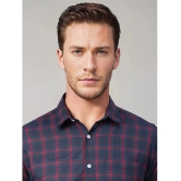 UrbanMark Cotton Blend Slim Fit Checks Full Sleeves Mens Casual Shirt - Blue ( Pack of 1 ) - None