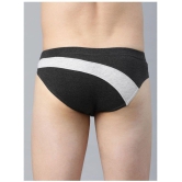 IC4 - Black Cotton Blend Men's Briefs ( Pack of 2 ) - XL