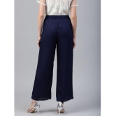 Juniper - Navy Rayon Wide leg Women's Palazzos ( Pack of 1 ) - None