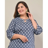 Swasti - Grey 100% Cotton Womens Straight Kurti ( Pack of 1 ) - None