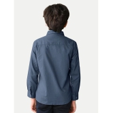 Radprix Single 100% Cotton Full Sleeves Shirt ( Blue ) - None