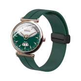 DoubleRun Green Silicon Analog Mens Watch