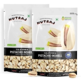 Nutraj California Roasted & Salted Pistachios Inshell (Pista) 250gm 250g (Pack of 2)