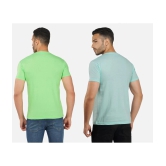 CHOZI Cotton Blend Regular Fit Printed Half Sleeves Mens T-Shirt - Multicolor ( Pack of 2 ) - None