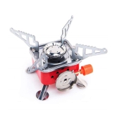 Portable GasStove Camping Stove Picnic Cooking Burner Travelling Stove For Outdoor Camping Equipment | Stainless Steel Cylinder, Folding