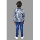 DKGF Fashion - Blue Cotton Blend Boys Shirt & Jeans ( Pack of 1 ) - None