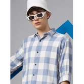 Paul Street 100% Cotton Regular Fit Checks Full Sleeves Mens Casual Shirt - Blue ( Pack of 1 ) - None