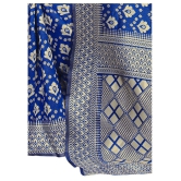 ofline selection Blue Jacquard Saree