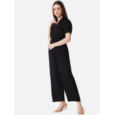 ALL WAYS YOU - Black Crepe Regular Fit Womens Jumpsuit ( Pack of 1 ) - None