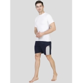 Zeffit - Navy Cotton Blend Mens Shorts ( Pack of 1 ) - None