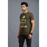 Being Devil Is My Attitude Printed T-Shirt for Men M